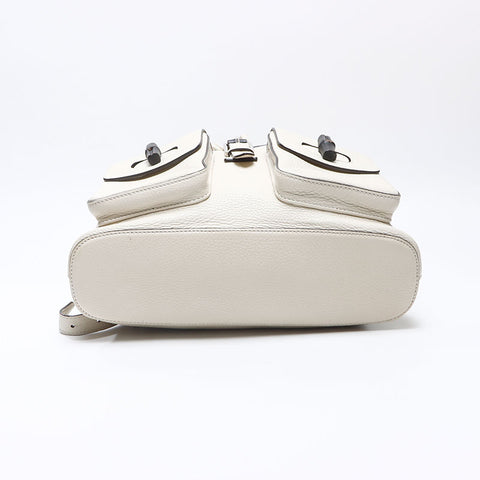 GUCCI Sac à dos en bambou Sac à dos blanc WS14494