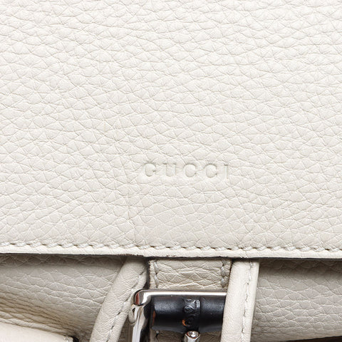 GUCCI Sac à dos en bambou Sac à dos blanc WS14494