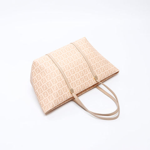 FENDI Zucchino 8BH255-FB5 Tote Bag beige WS14495