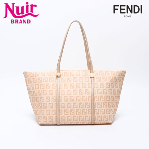 FENDI Zucchino 8BH255-FB5 Tote Bag beige WS14495