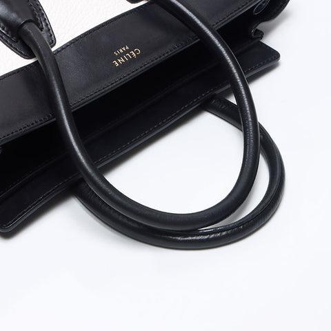 CELINE Luggage Handbag white WS14496
