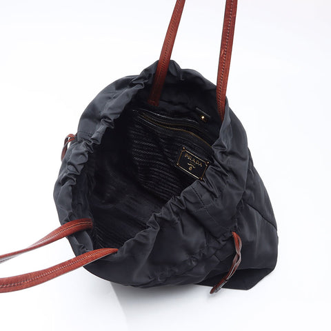 プラダ PRADA テスート ロゴ ナイロン トートバッグ ブラック WS14498