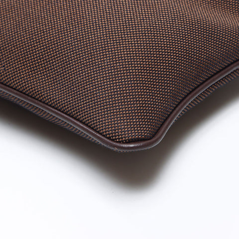 PRADA Logo canvas Pouch Brown WS14499