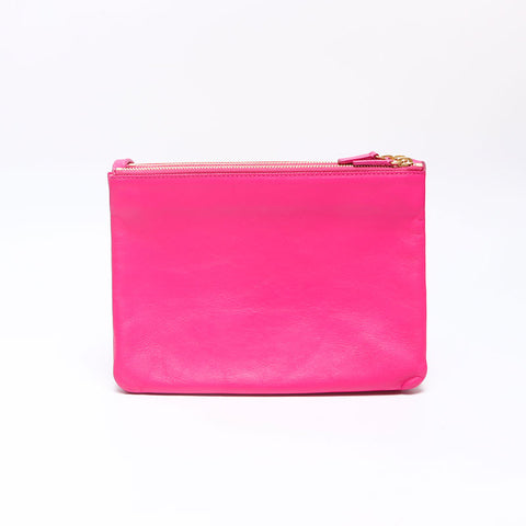 CELINE Lambskin Trio Shoulder Bag pink WS14500