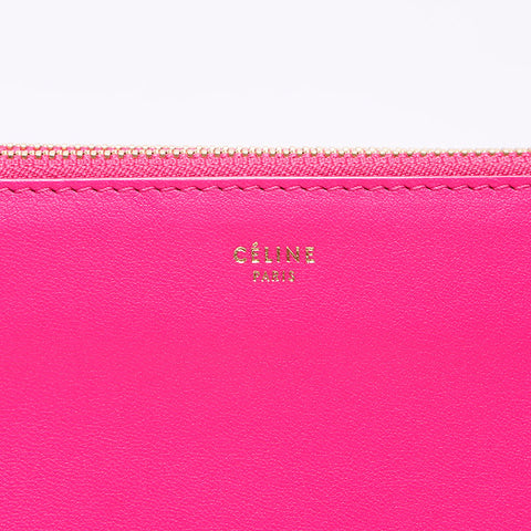 CELINE Lambskin Trio Shoulder Bag pink WS14500