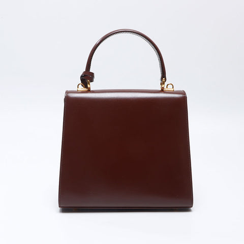 グッチ GUCCI レディロック 2way ショルダー ハンドバッグ ブラウン WS14501