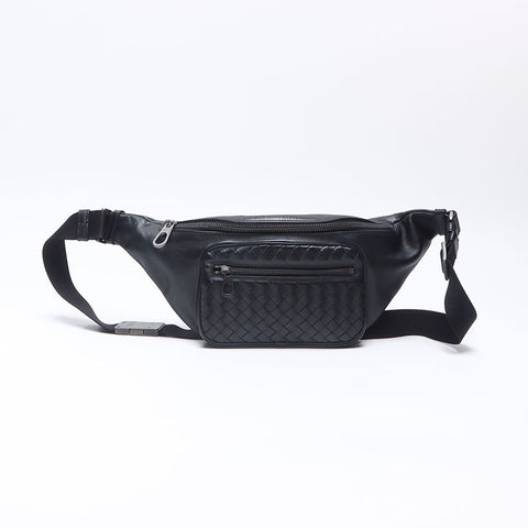 BOTTEGAVENETA INTRECCIATO Waist bag black WS14502