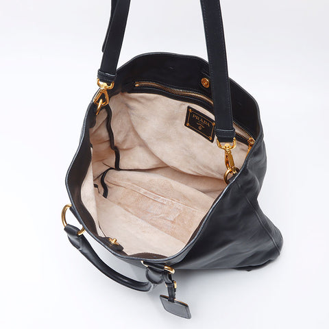 PRADA 2way Handbag black WS14504