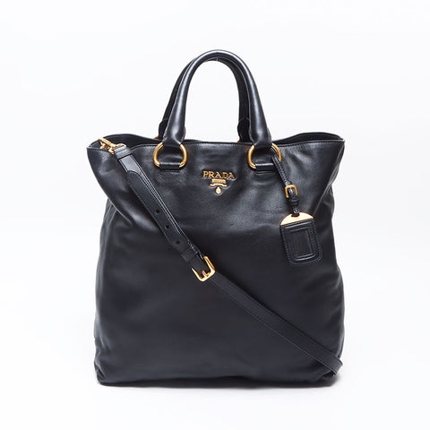 PRADA 2way Handbag black WS14504