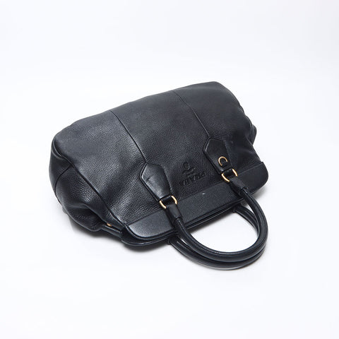 PRADA leather Handbag black WS14505