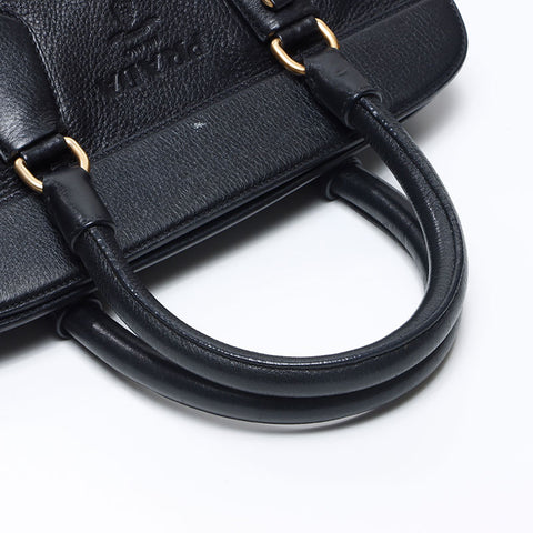 PRADA leather Handbag black WS14505