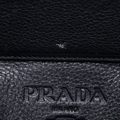 PRADA leather Handbag black WS14505