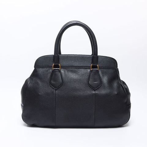 PRADA leather Handbag black WS14505