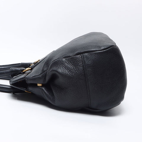 PRADA leather Handbag black WS14505