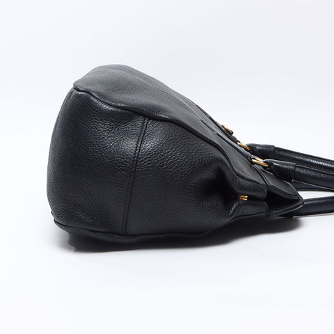 PRADA leather Handbag black WS14505