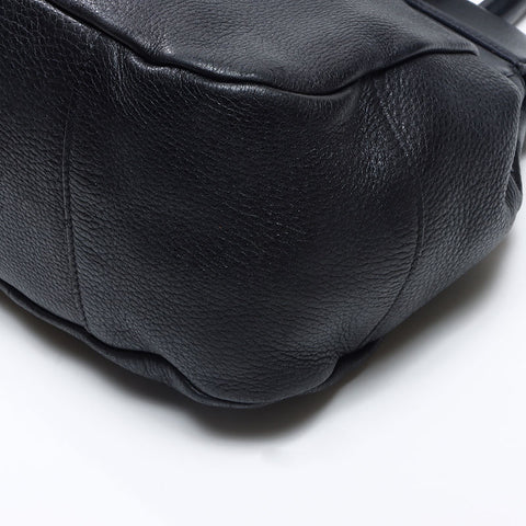 PRADA leather Handbag black WS14505