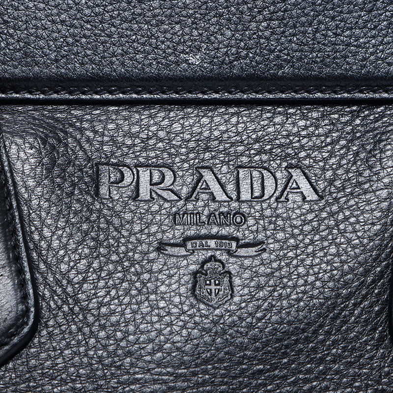 プラダ PRADA レザー ハンドバッグ ブラック WS14505 – NUIR VINTAGE