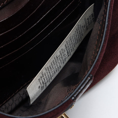 バーバリー BURBERRY ノバチェック スエード ショルダーバッグ ベージュ WS14506