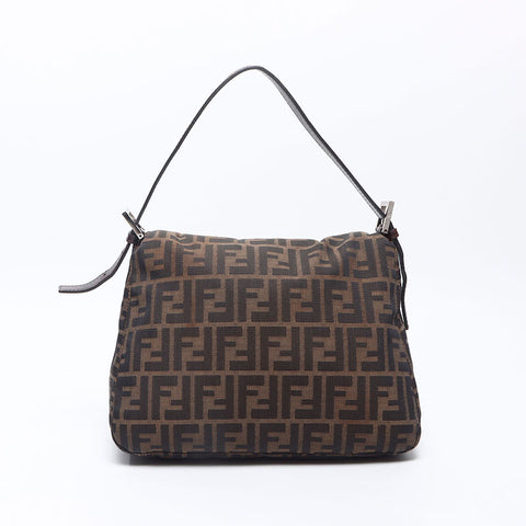 FENDI Zucca mamma bucket Shoulder Bag Brown WS14507