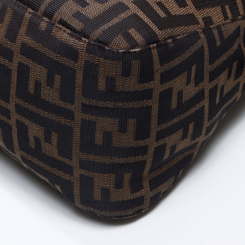 FENDI Zucca mamma bucket Shoulder Bag Brown WS14507