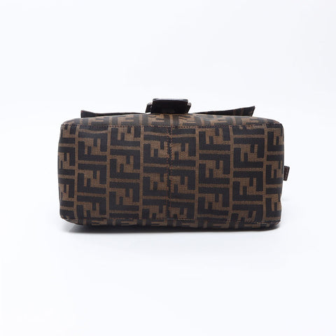FENDI Zucca mamma bucket Shoulder Bag Brown WS14507