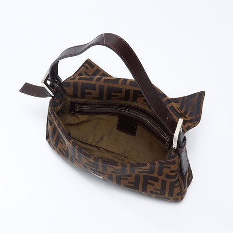 フェンディ FENDI ズッカ マンマバケット ショルダーバッグ ブラウン WS14508