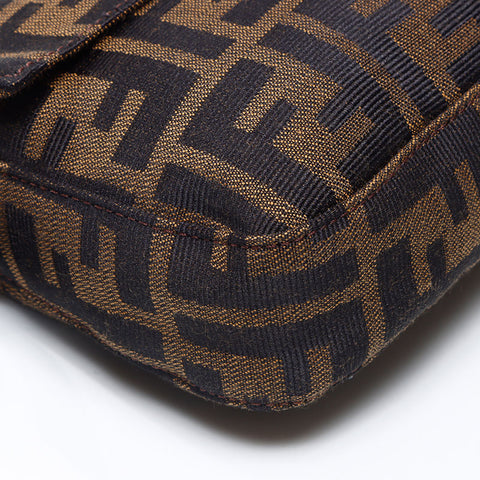 フェンディ FENDI ズッカ マンマバケット ショルダーバッグ ブラウン WS14508