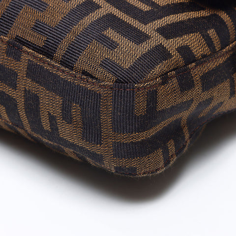 フェンディ FENDI ズッカ マンマバケット ショルダーバッグ ブラウン WS14508