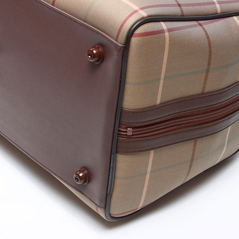 BURBERRY Check Canvas Boston bag beige WS14510