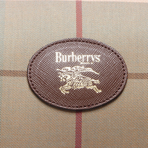 BURBERRY Check Canvas Boston bag beige WS14510