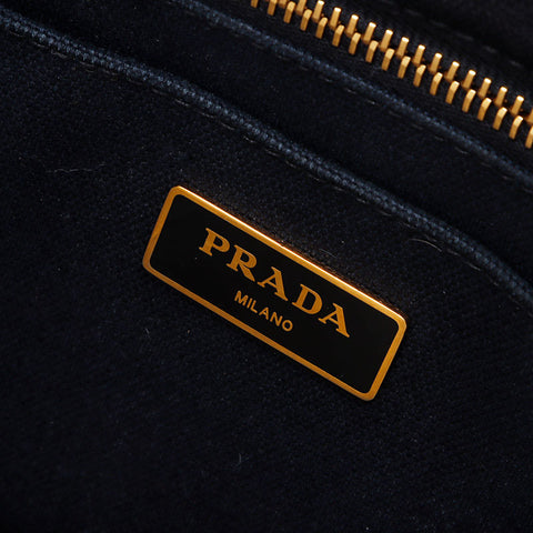 プラダ PRADA キャンバス カナパ S 2way ハンドバッグ ブラック WS14511