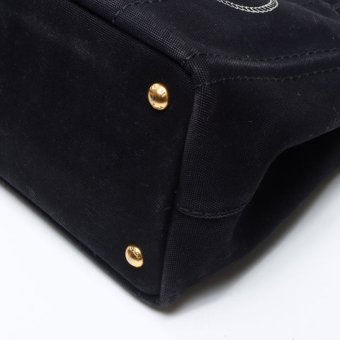 プラダ PRADA キャンバス カナパ S 2way ハンドバッグ ブラック WS14511