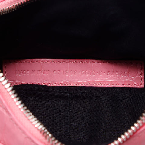 BALENCIAGA Le Cagole XS Rhinestone Shoulder Bag pink WS14512