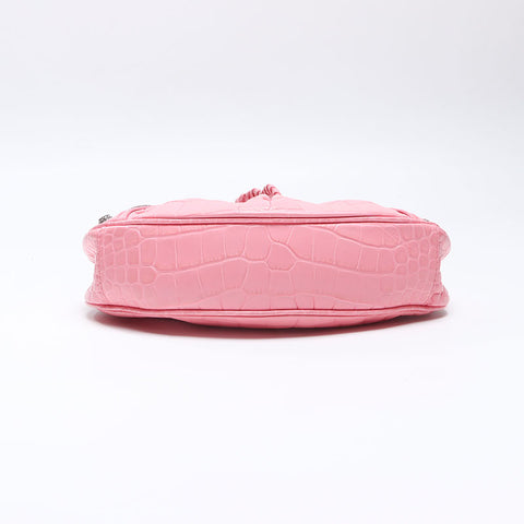BALENCIAGA Le Cagole XS Rhinestone Shoulder Bag pink WS14512