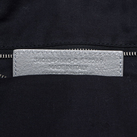 BALENCIAGA Leather messenger bag 2way Shoulder Bag gray WS14514