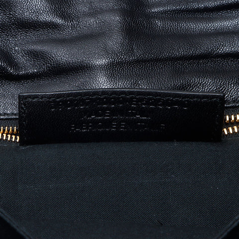 バレンシアガ BALENCIAGA エンベロープ レザー ショルダーバッグ ブラック WS14515