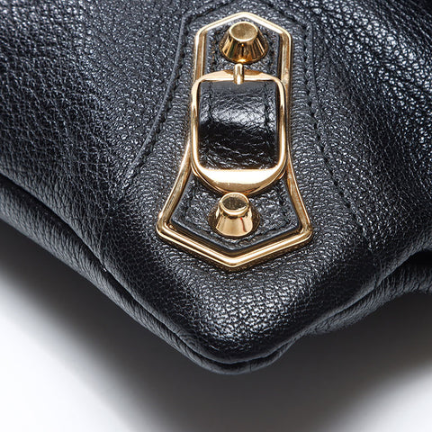 バレンシアガ BALENCIAGA エンベロープ レザー ショルダーバッグ ブラック WS14515