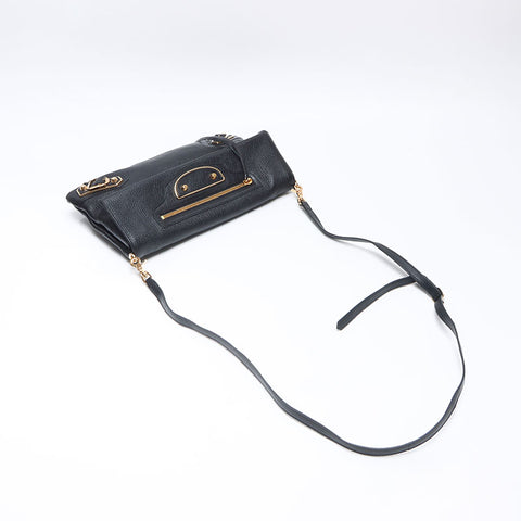 バレンシアガ BALENCIAGA エンベロープ レザー ショルダーバッグ ブラック WS14515