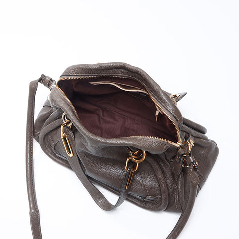 クロエ Chloe マーシー レザー ハンドバッグ ブラウン WS14517