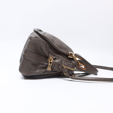 クロエ Chloe マーシー レザー ハンドバッグ ブラウン WS14517