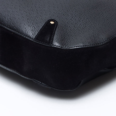 Salvatore Ferragamo Gancini Suede Tote Bag black WS14522