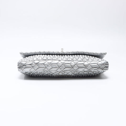 Miu Miu Matelasse Crystal 2way Shoulder Bag Silver WS14525