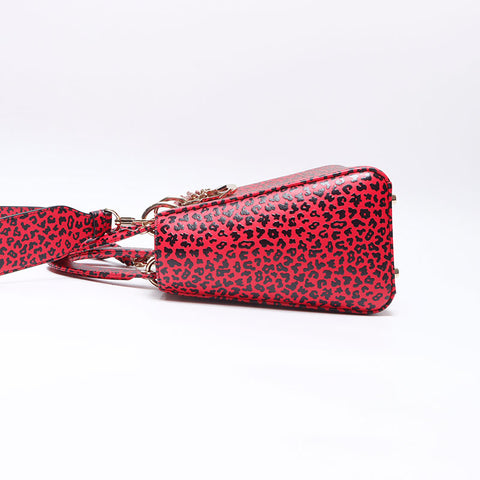 Christian Dior Leopard Pattern 2way Lady Dior Handbag pink WS14528