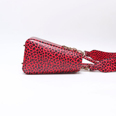 Christian Dior Leopard Pattern 2way Lady Dior Handbag pink WS14528