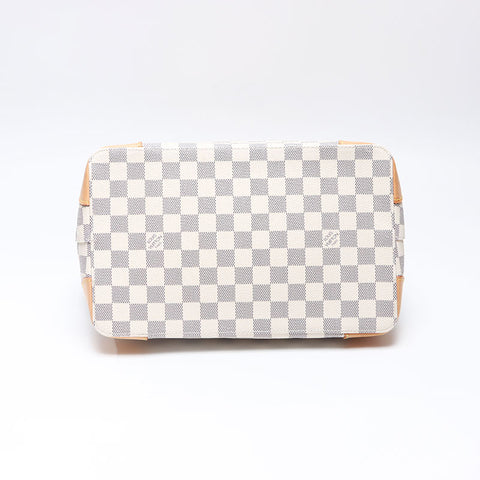 LOUIS VUITTON 2009 Hampstead PM Damier Tote Bag white WS14529