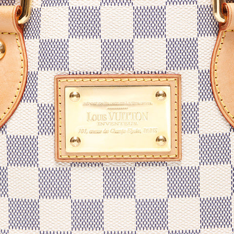 LOUIS VUITTON 2009 Hampstead PM Damier Tote Bag white WS14529