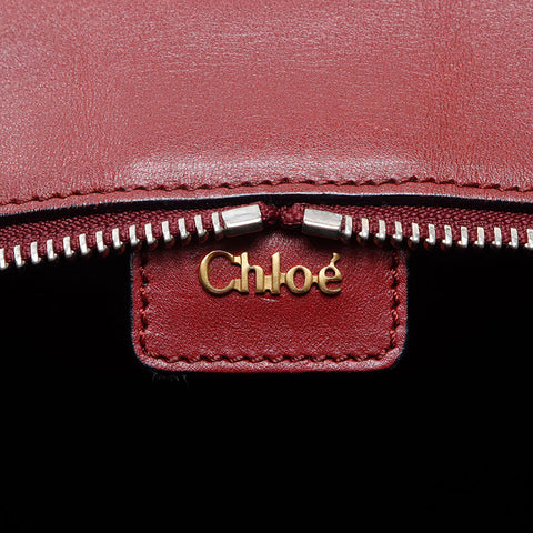 Chloe Paddington Leather Boston bag Brown WS14531