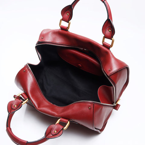 Chloe Paddington Leather Boston bag Brown WS14531