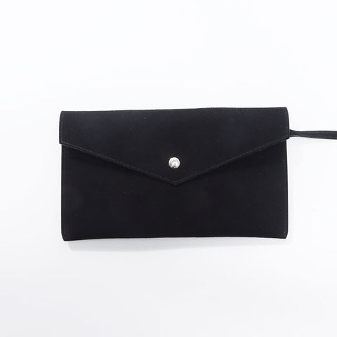YVES SAINT LAURENT 2way pouch with logo Shoulder Bag Navy WS14533