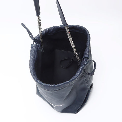 YVES SAINT LAURENT 2way pouch with logo Shoulder Bag Navy WS14533